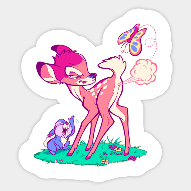 A FART IN THE WOODS Sticker by beastpop